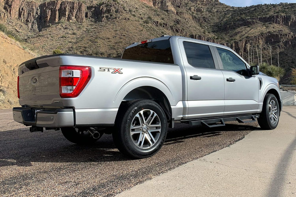 Black Drop Side Steps Running Boards for Tacoma Double Cab J9129