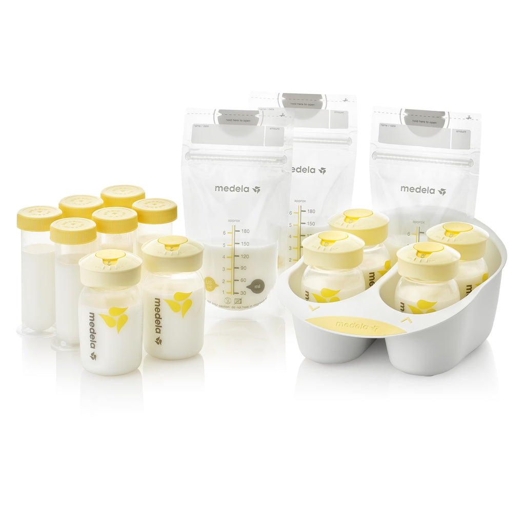 45 Pieces Clear Breast Milk Storage Set J74856