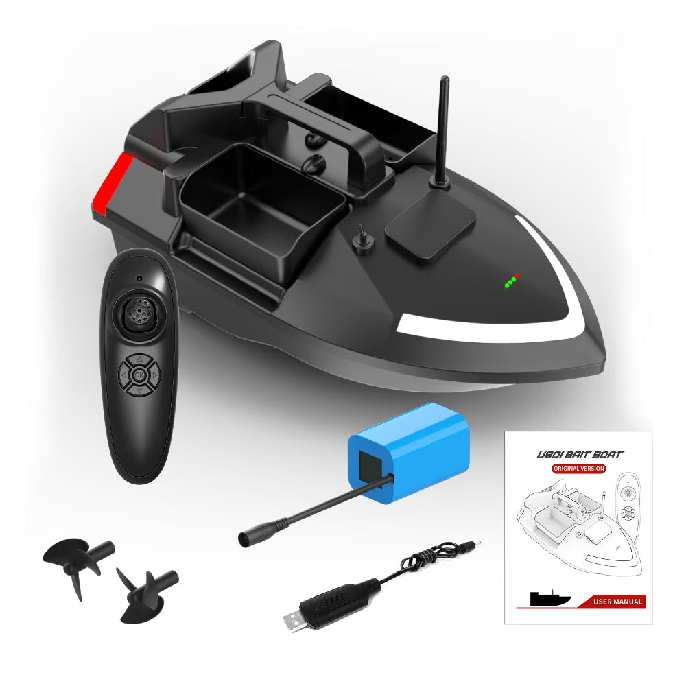 Remote Control Fishing Bait Boat 500m Dual Motor 2KG Loading T9848