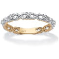 10K Yellow Gold Diamond Accent Stackable Eternity Promise Ring M65886