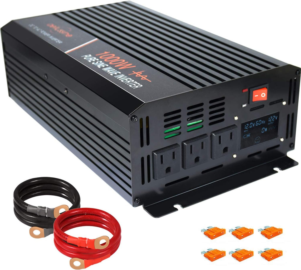 1500 Watt Pure Sine Wave Power Inverter 48 Volt DC to AC 110V 120V with LCD Display J571