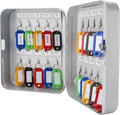 Key Lock 20 Position Key Cabinet Lock Box Grey Pack of 2 W48822