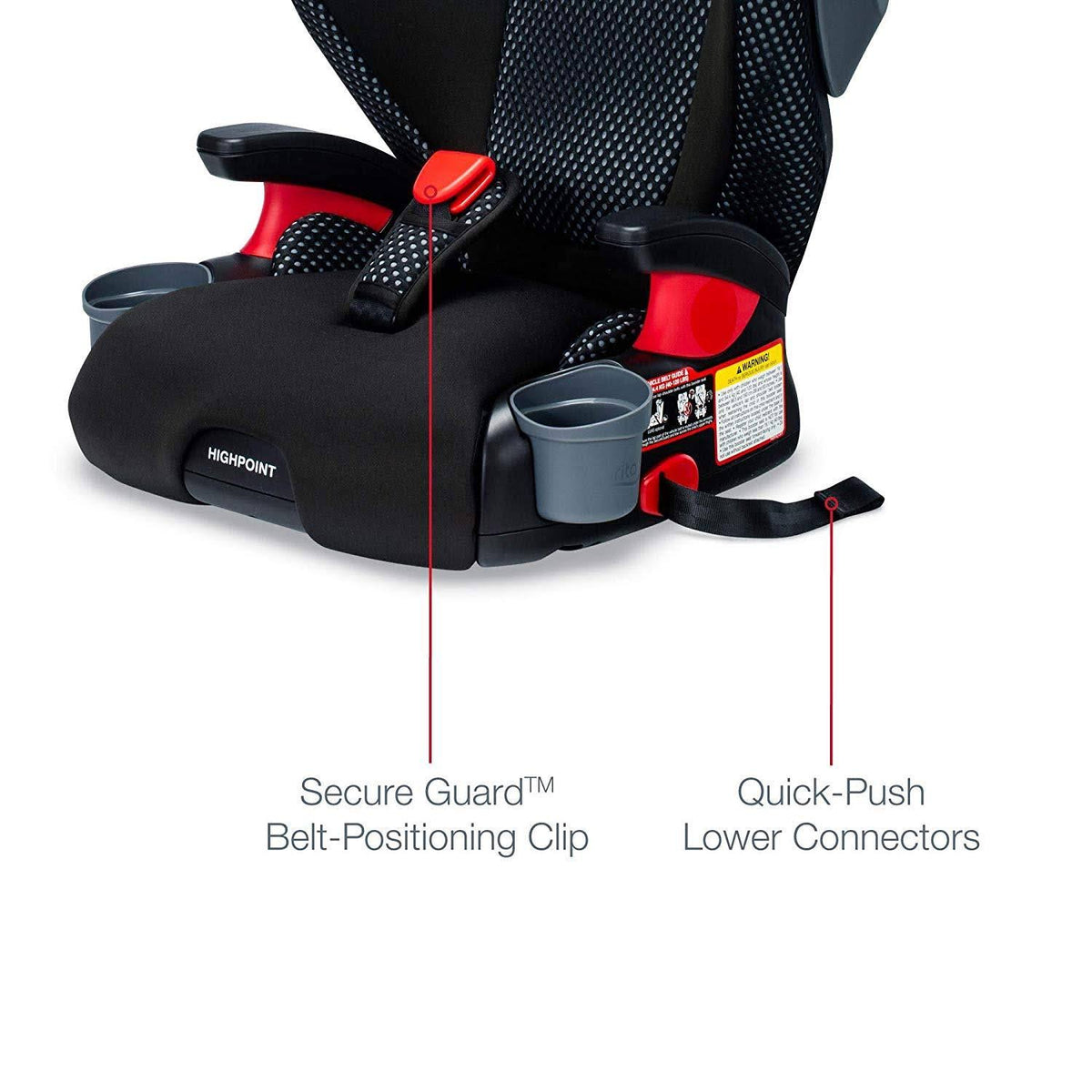 Cool Flow Grey Belt-Positioning Booster Car Seat X751