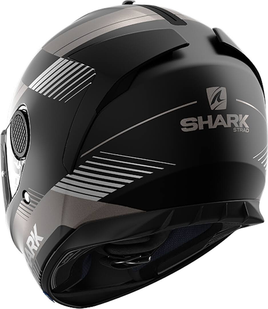 Black Anthracite Silver Motorcycle Helmet W382987