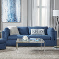 Navy Fabric Sofa I13907
