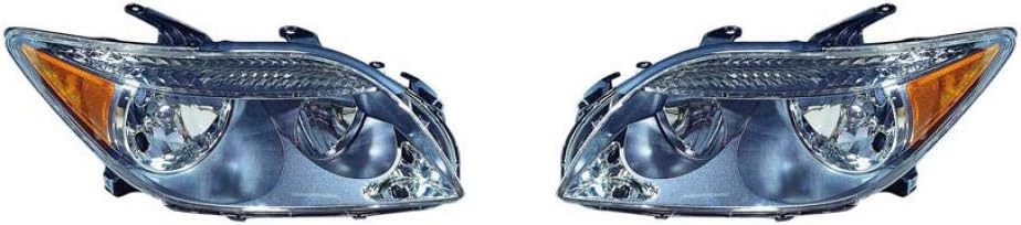 Headlight Assembly Pair Black Housing Z275277