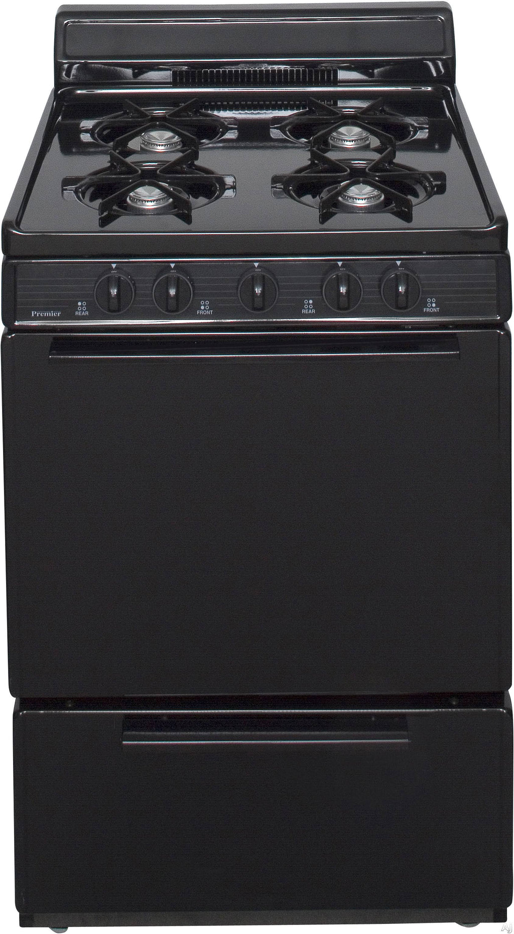Black Freestanding Propane Gas Range with Broiler Drawer O777