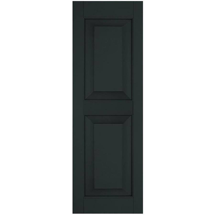 Dark Green Sapele Mahogany Raised Panel Shutters Pair J39121