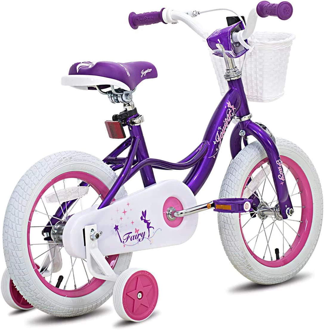 Pink 18 inch Kids Bike with Training Wheels Q513035