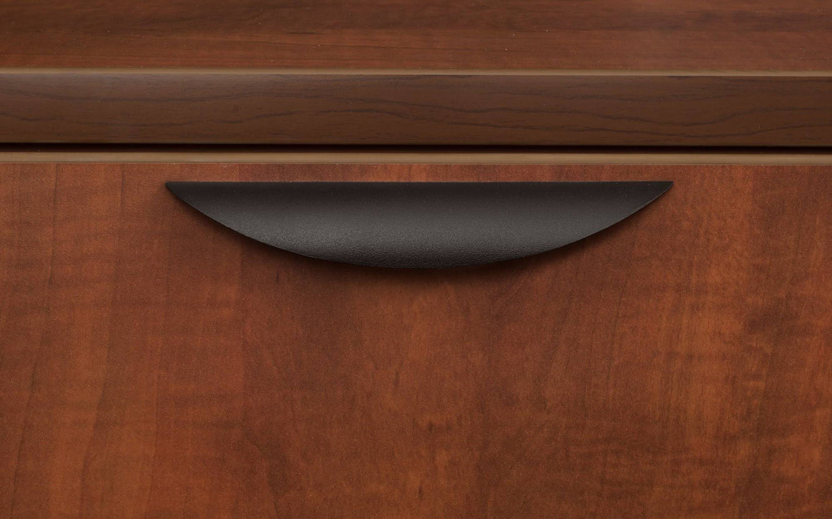 Cherry Lateral File with Stackable Storage Cabinet K2593