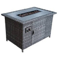 Red Barrel Studio Finish: Gray Aluminum Propane/Natural Gas Fire Pit Table K16184