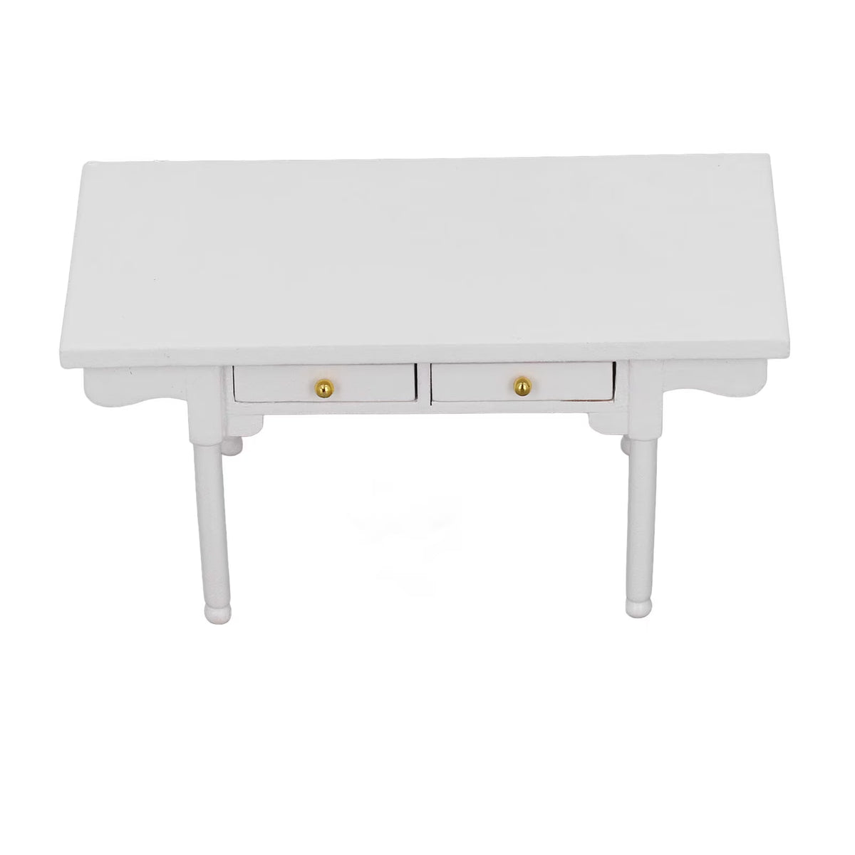 12 Desk Wooden Miniature Table Dollhouse Furniture Q2625