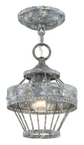 Blue Verde Patina Finish Mini-Semi Flush Mount Light B6970