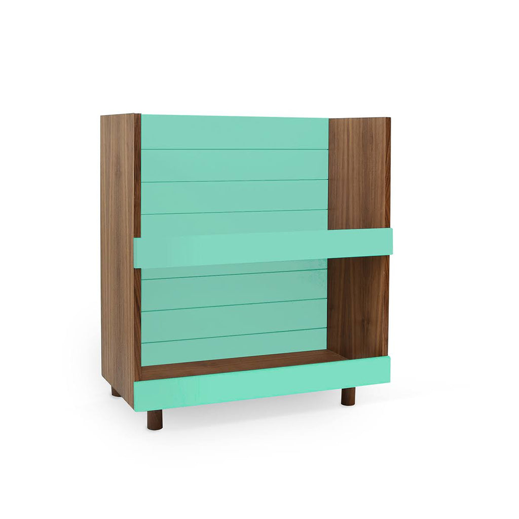 Kids Bookcase Walnut White O75791