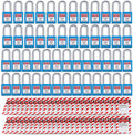 Lockout Tagout Locks Loto Tags Safety Padlocks Lockout Station Kit (20, Blue) Pack of 2 D2496