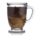 16-ounce Glass Coffee Mugs, Set of 6 K74167