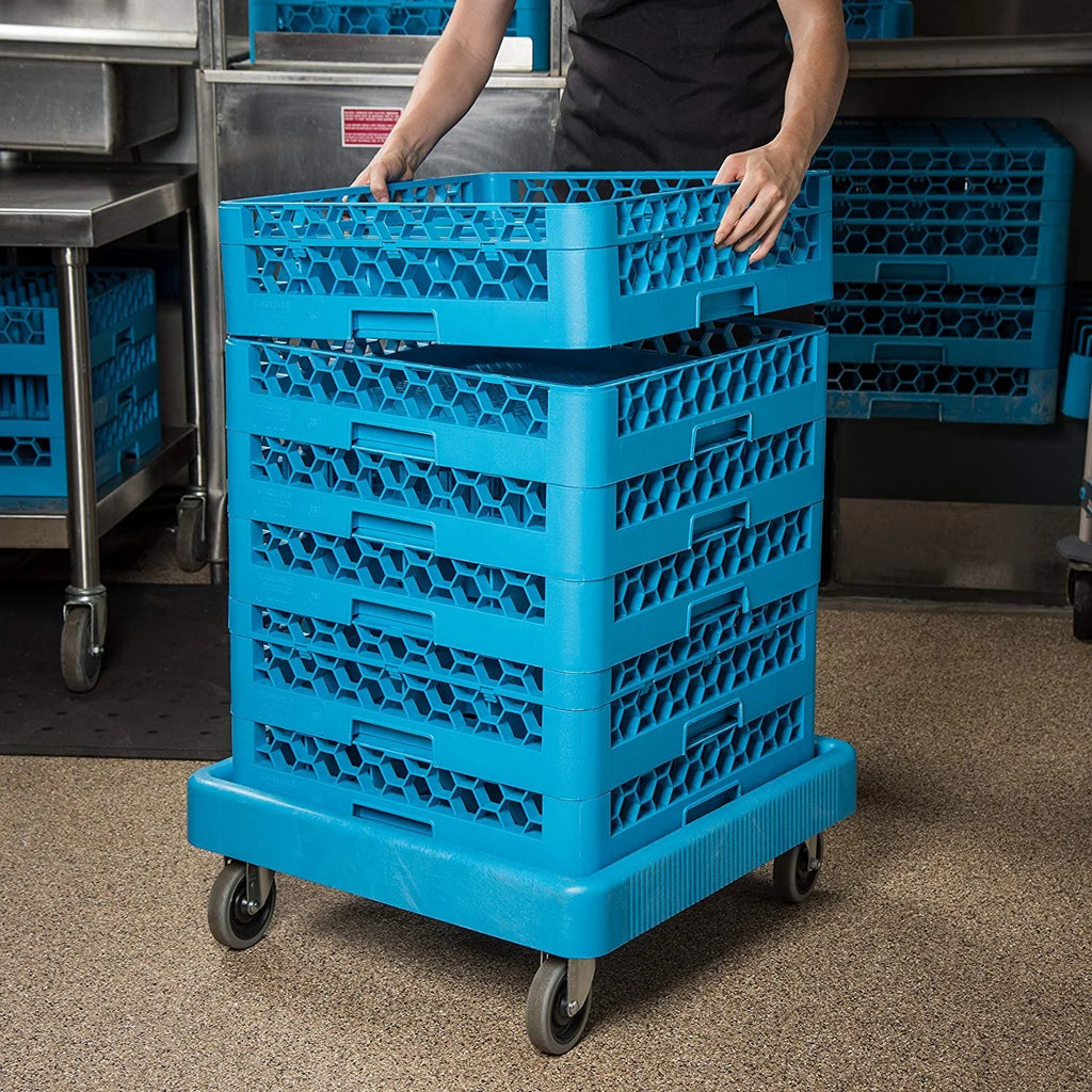 Blue Warewashing Rack Dolly C480