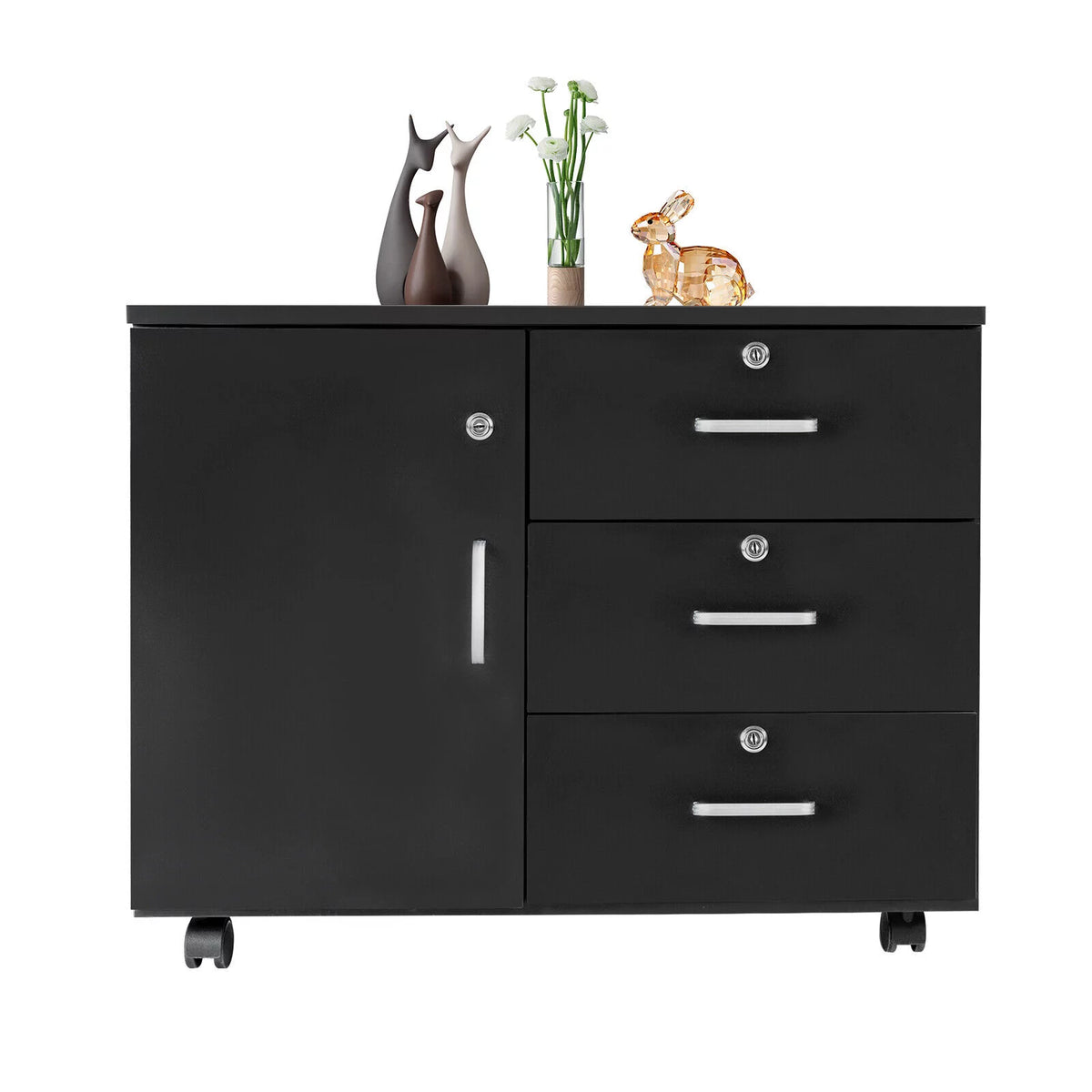 3 Drawer Lockable Mobile Filing Cabinet I603
