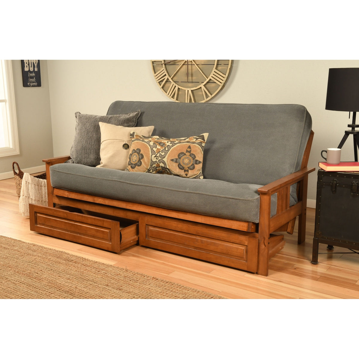 Monterey Sofa with Storage and Removable Mattress Cover I709612