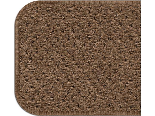Set of 15 Carpet Stair Treads - Toffee Brown - 8 in. x 30 in. Q82839