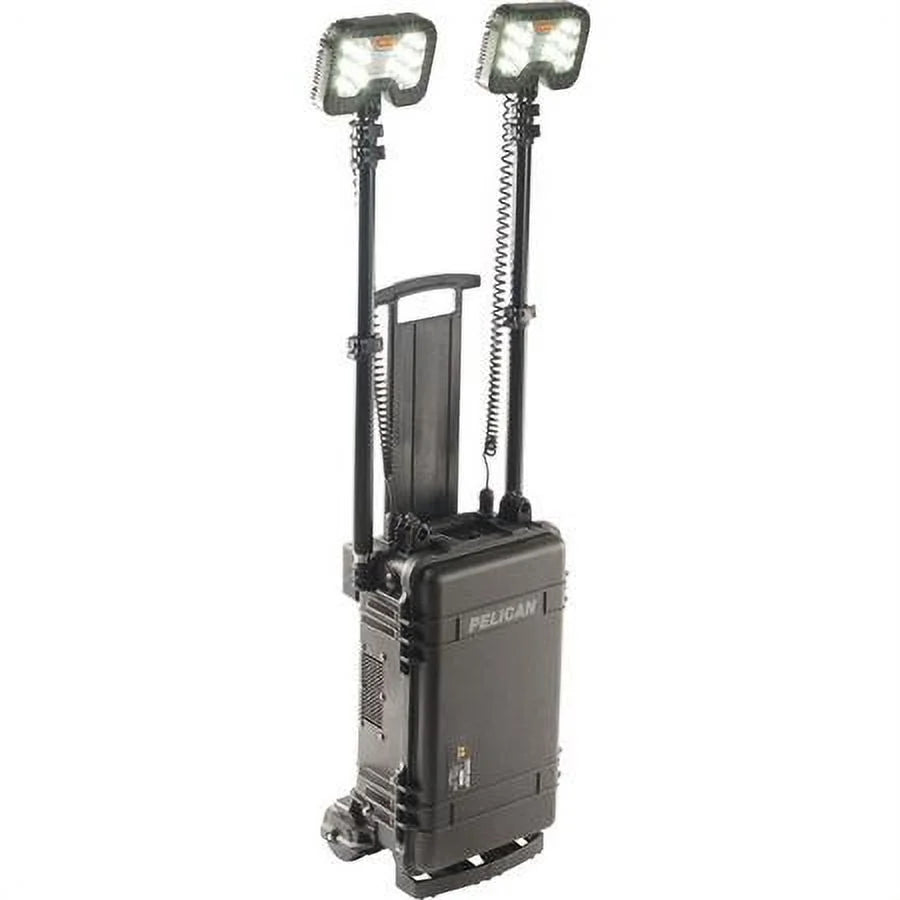 Black Remote Area Lighting System, 2 Lamp Heads P367