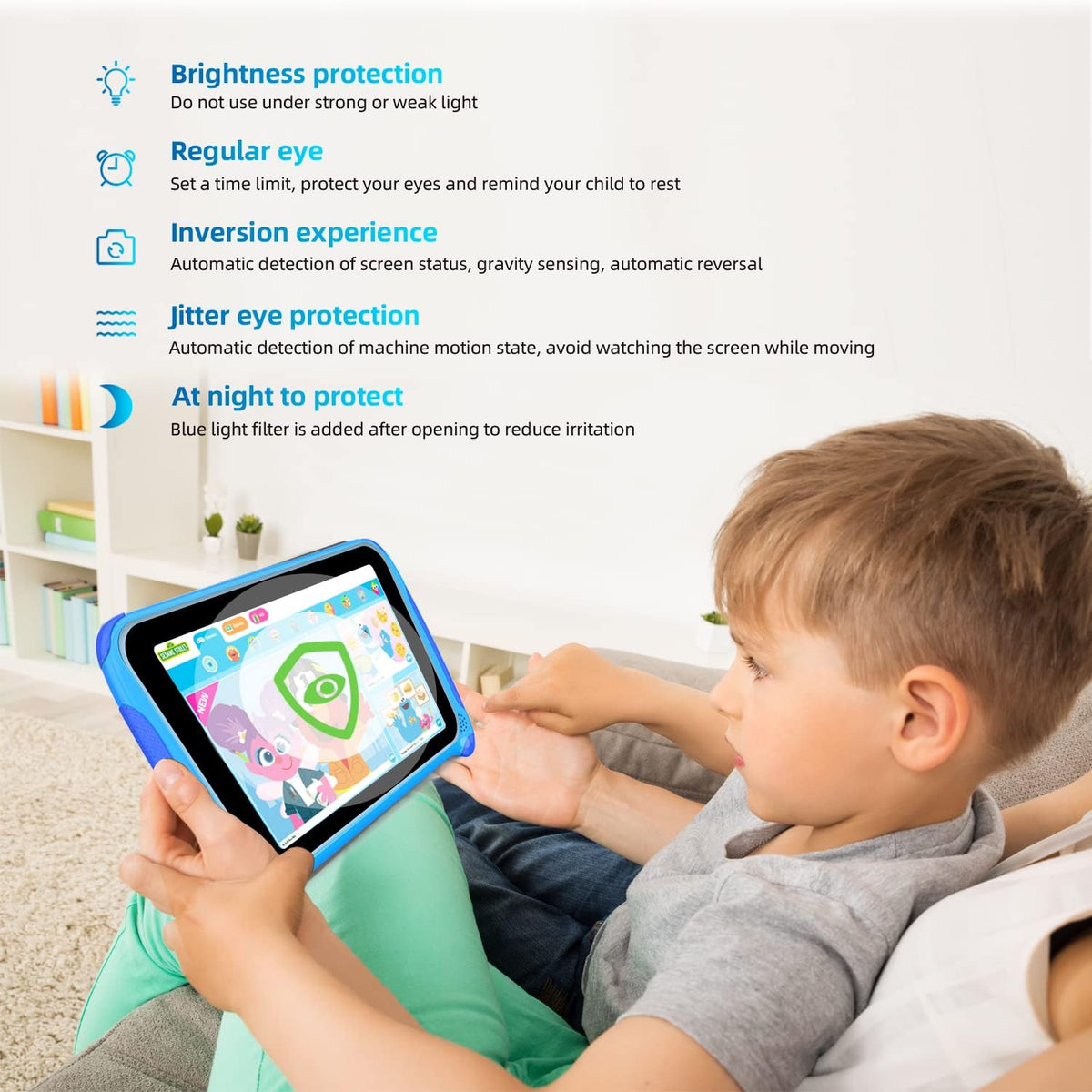7 inch Kids Tablet Android 11 32GB 2GB RAM Blue Pack of 2 T519