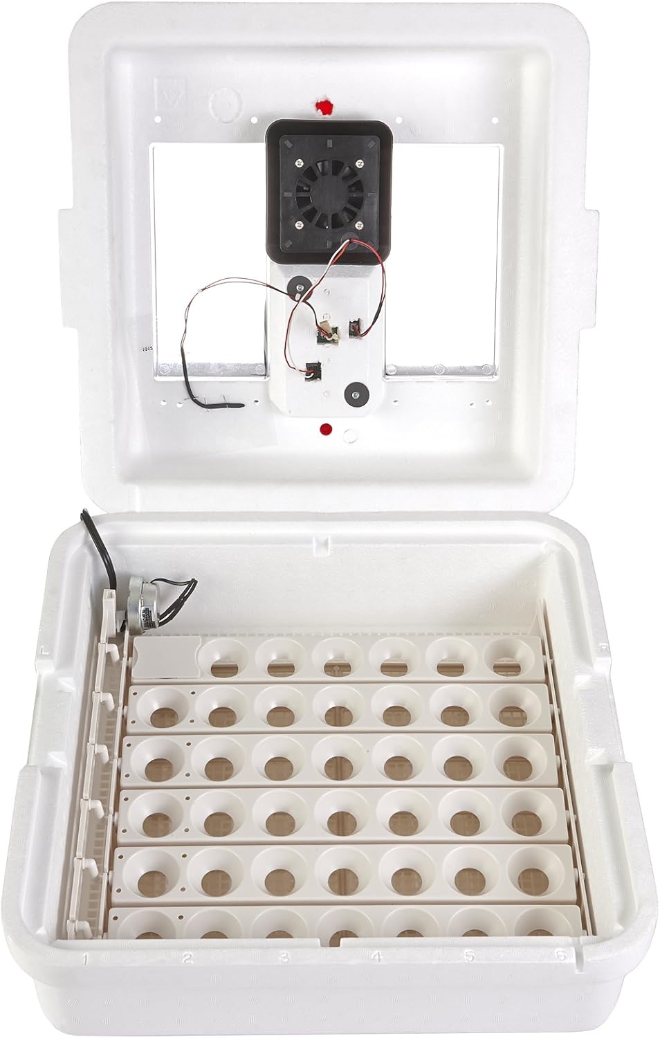 41 Egg Incubator with Fan and Temperature and Humidity Control X55274