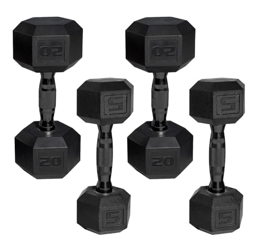 50 lbs Coated Dumbbell Set R233