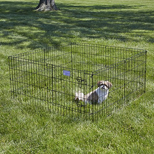 Black Dog Exercise Pen & Playpen with Door N956