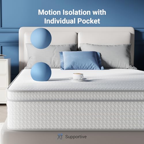 10 Inch Queen Hybrid Mattress with Memory Foam H653