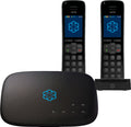 Black Home Phone Service with 2 Handsets Q629