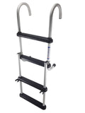 Folding 4 Steps Removable Aluminum Boarding Ladder E9432