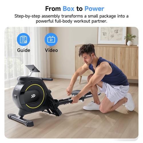 350 LB Capacity 16-Level Magnetic Foldable Rowing Machine S6762