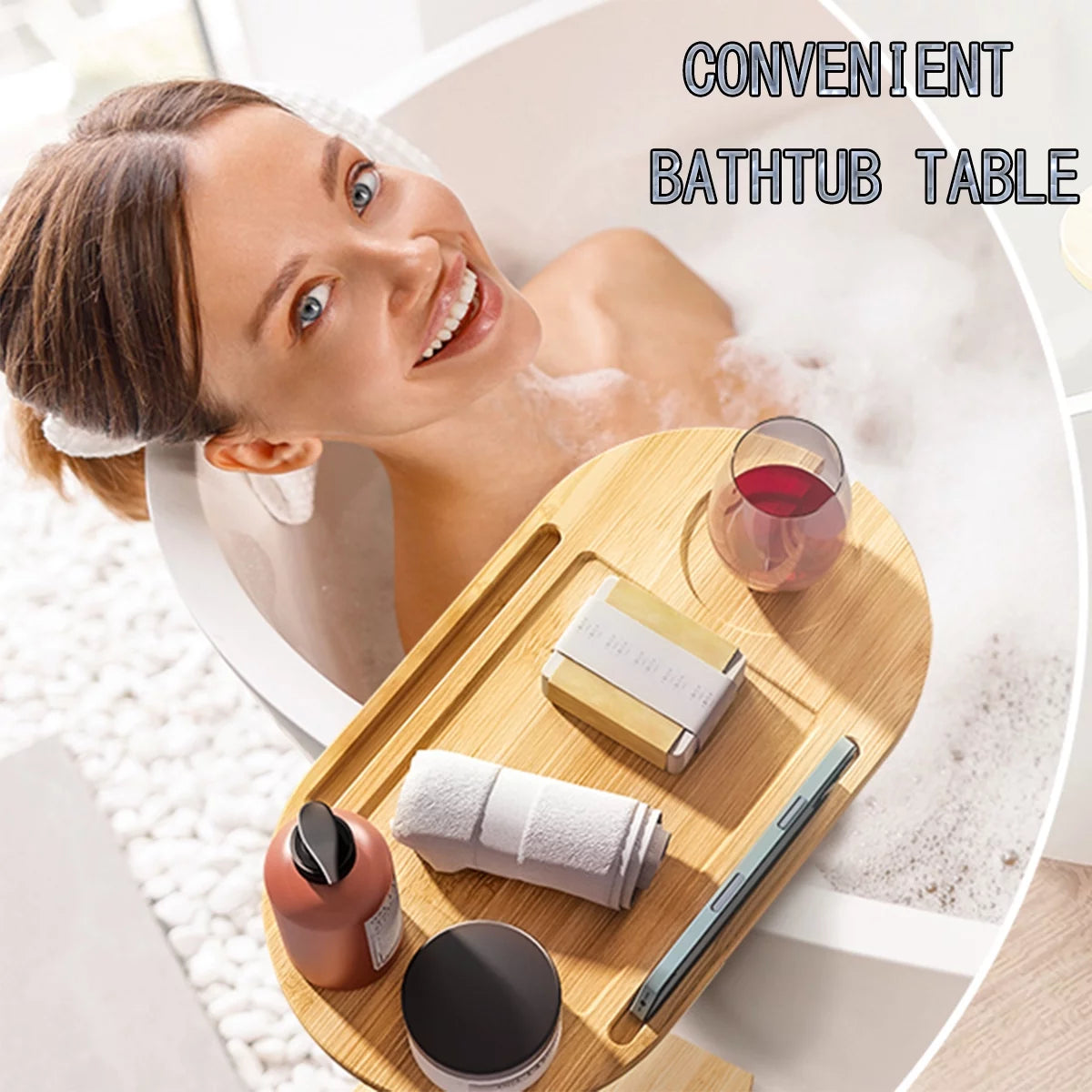 Bamboo Bathtub Caddy Tray B2606