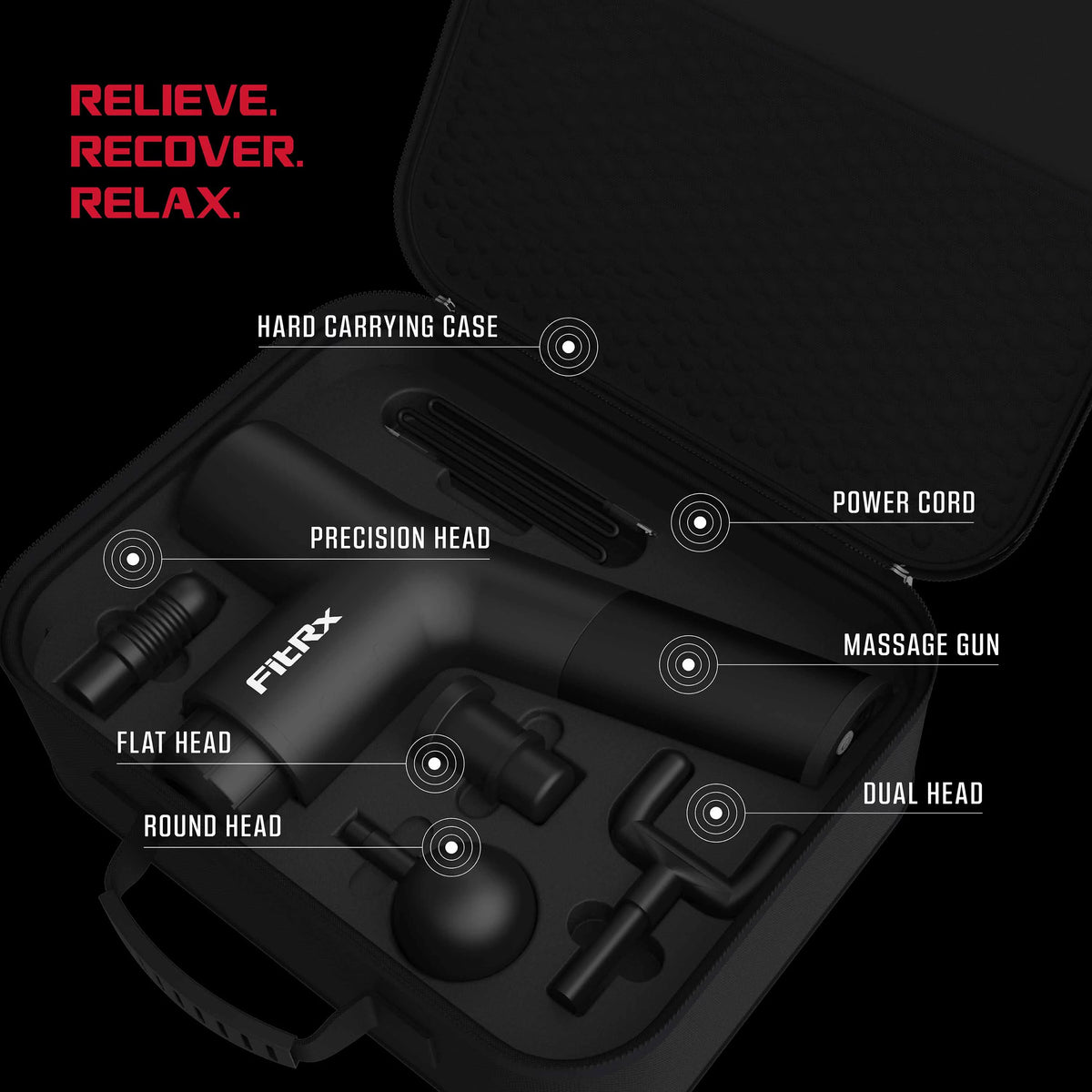 Handheld Percussion Massage Gun with Attachments Z901