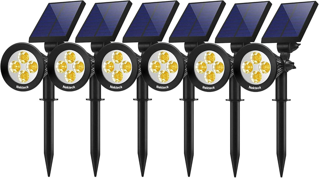 6 Pack Warm White Solar Spot Lights W191448