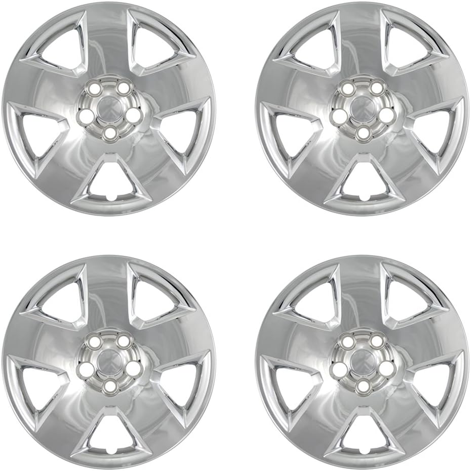 Silver 17 inch Bolt On Wheel Covers Pack of 4 W741