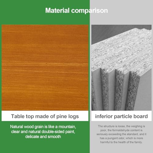 Natural Pine Wood Wall Mounted Folding Table 39 Inch Z46587