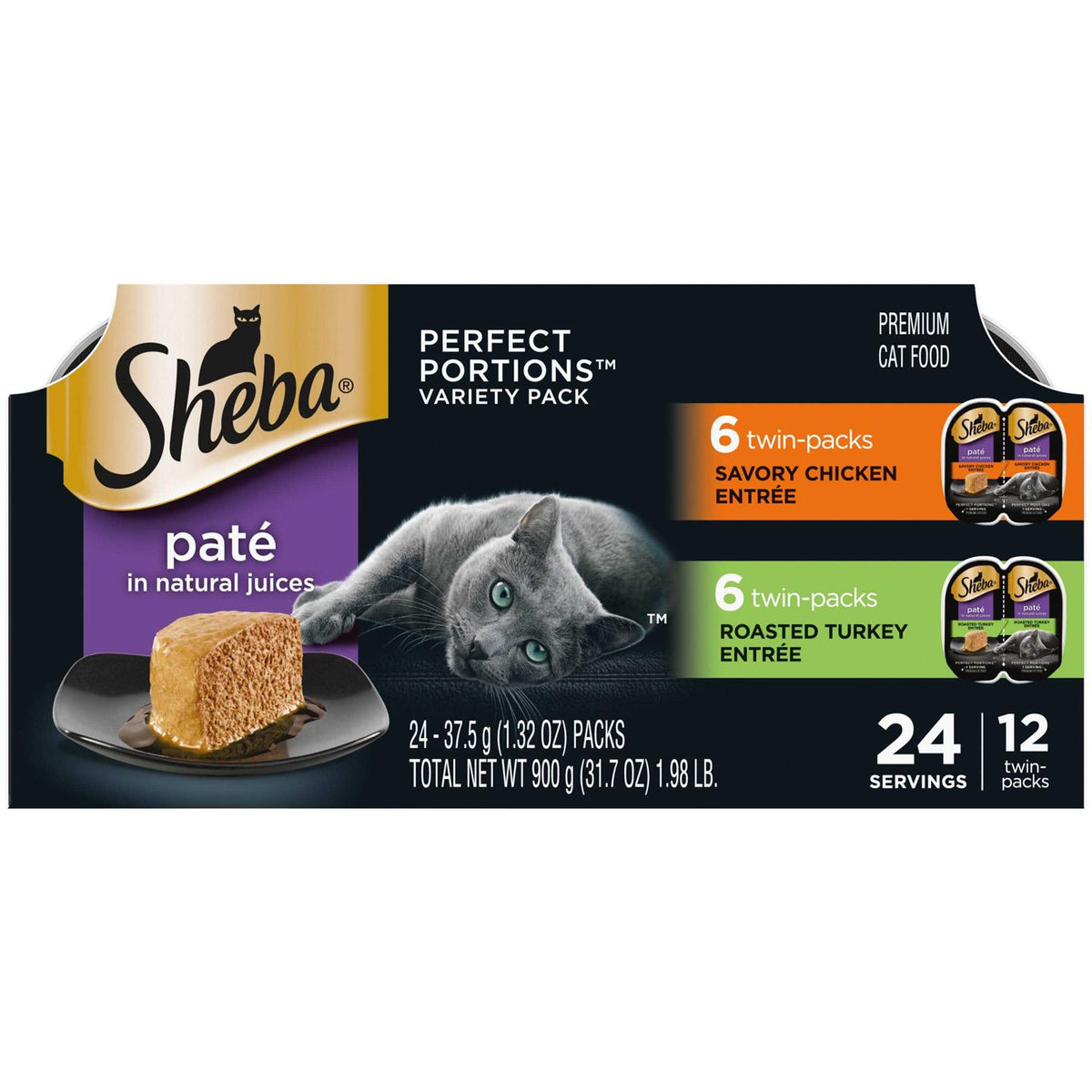 Savory Chicken & Roasted Turkey Wet Cat Food Y862