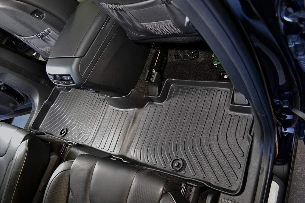 Heavy Duty Trunk Floor Mats for Hyundai Palisade 7 Seats 8 Seats Black L7019
