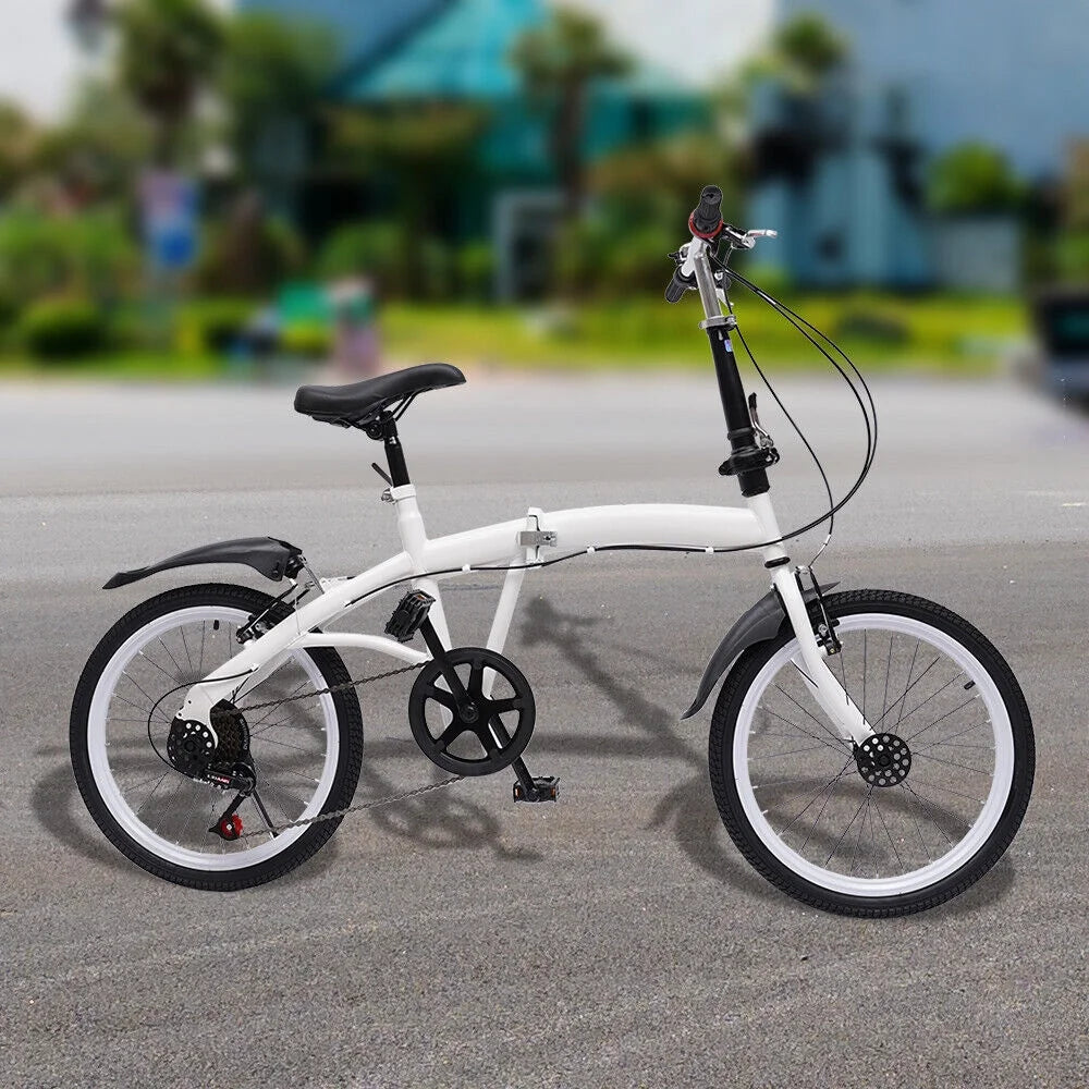 20-inch Folding Bike 7 Speed Double V Brake Carbon Steel A638041