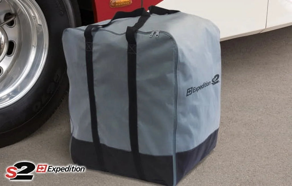 Outdoor Marine Grade Camper Travel Trailer Vehicle Cover Fits 23 to 24 Feet - Gray Q411691