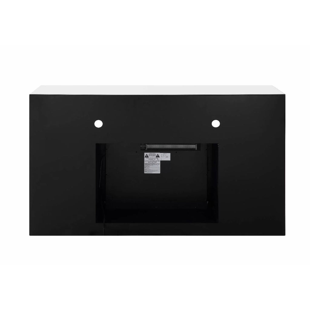 Mirrored TV Stand with Fireplace U255