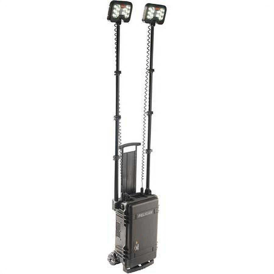 Black Remote Area Lighting System, 2 Lamp Heads P367