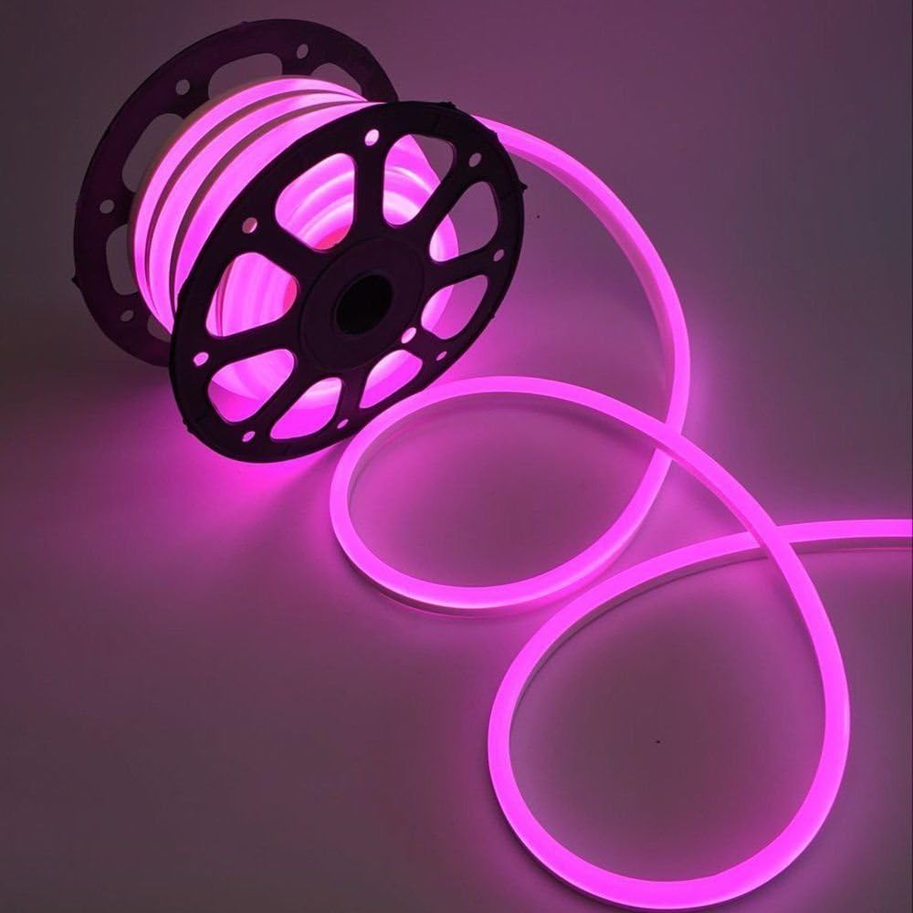 Pink 150FT LED Flexible Neon Rope Strip Light Tube Lighting D840022