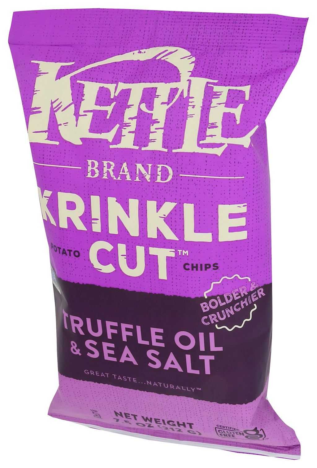 Kettle Cooked Potato Chips Truffle Oil and Sea Salt 7.5 Ounce Pack Of 12 D537