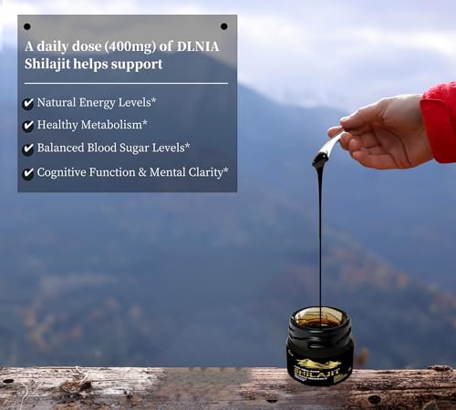 Pure Himalayan Shilajit Resin Supplement with 85+ Trace Minerals, 75% Fulvic Acid, 50g C343