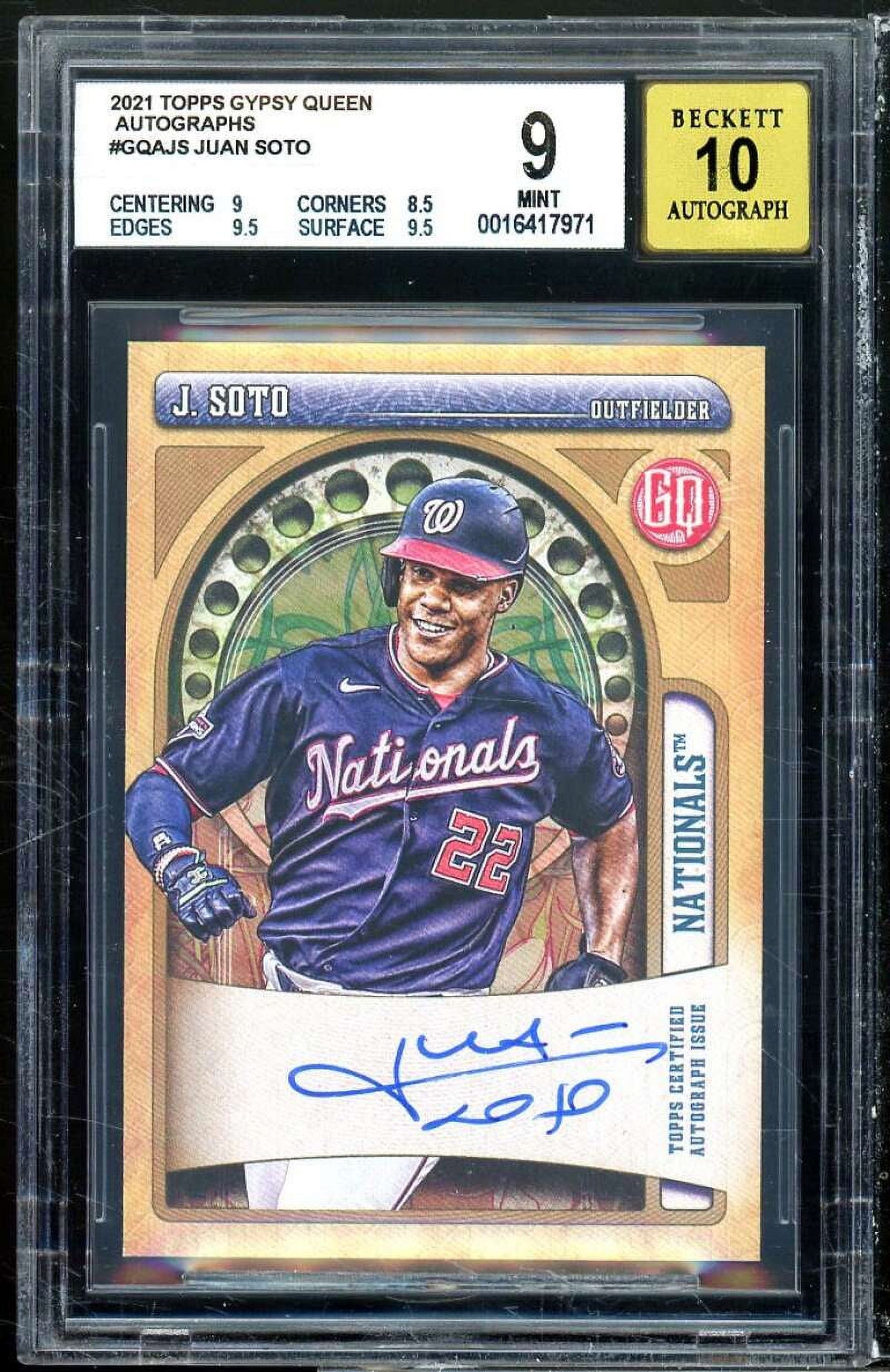 2021 Topps Gypsy Queen Autographs #gqajs BGS 9 auto 10 Card E104352