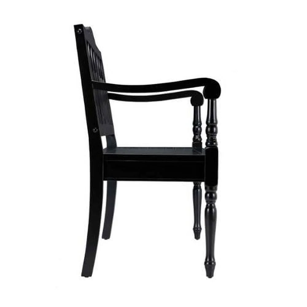 Antique Black Bench P14079