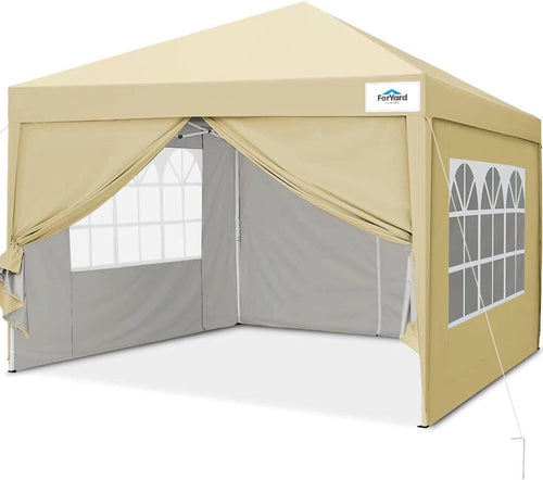 10'x10' Pop Up Canopy Tent with Sidewalls A51855